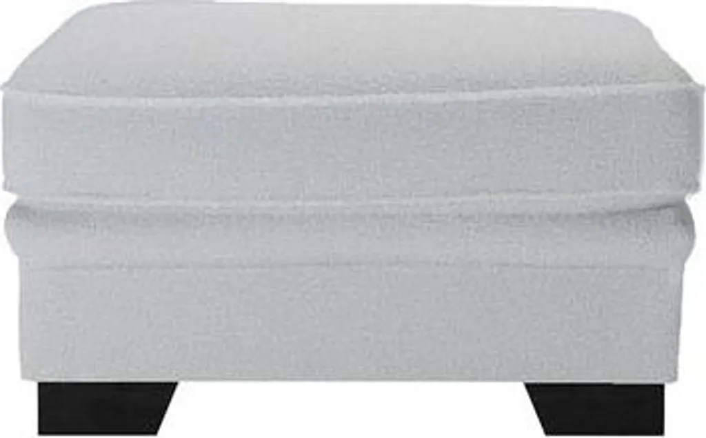 Pouf Rond en Tissu Bouclé Ronay - Tabouret Bas Design Dove et Noir Chic