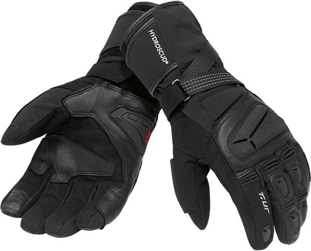 Gants Moto d'Hiver T.UR G-ADV Noirs - Étanchéité Hydroscud Taille XXL