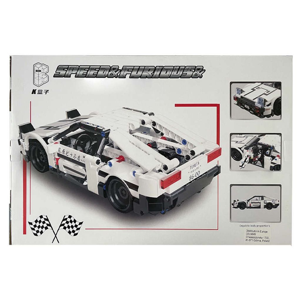 Legendární Toyota MR2 s kostkami K-box - 510 dílků, pohon Obrázek produktu 6