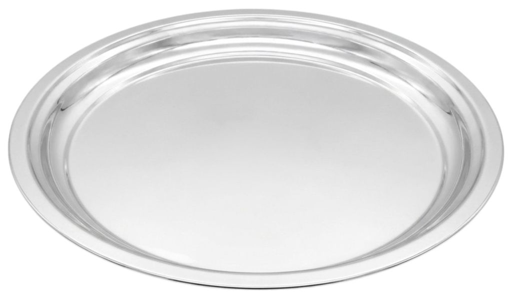 Vassoio portacandele rotondo in zinco - 38 cm - Vassoio Immagine del prodotto 
