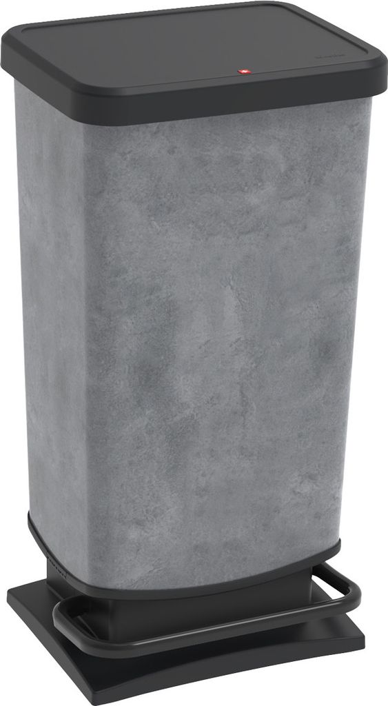 Rotho Abfalleimer 40 L Paso - Treteimer Geruchsdicht - Abfallbehälter 35,3 x 29,5 x 67,6 cm - Mülleimer mit Softclose - Tretabfalleimer