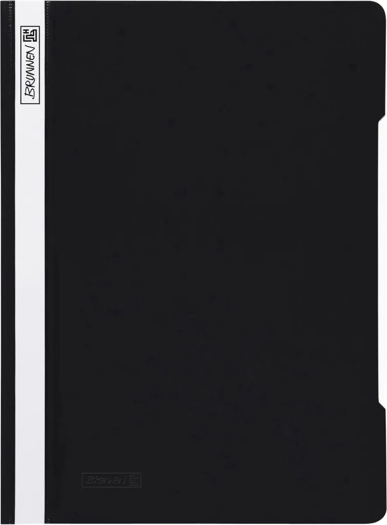 Chemise à lamelle A4 en plastique noir BRUNNEN 102010990 - Pack 25