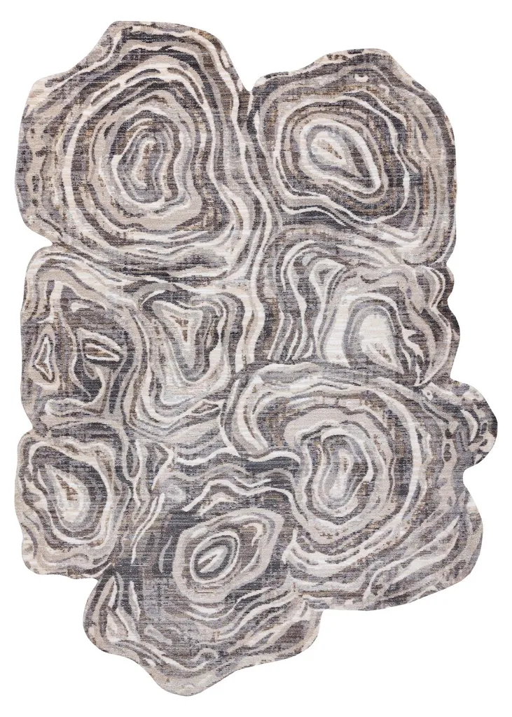 Tapis TINE forme libre 195x290 cm pour casser les angles du salon