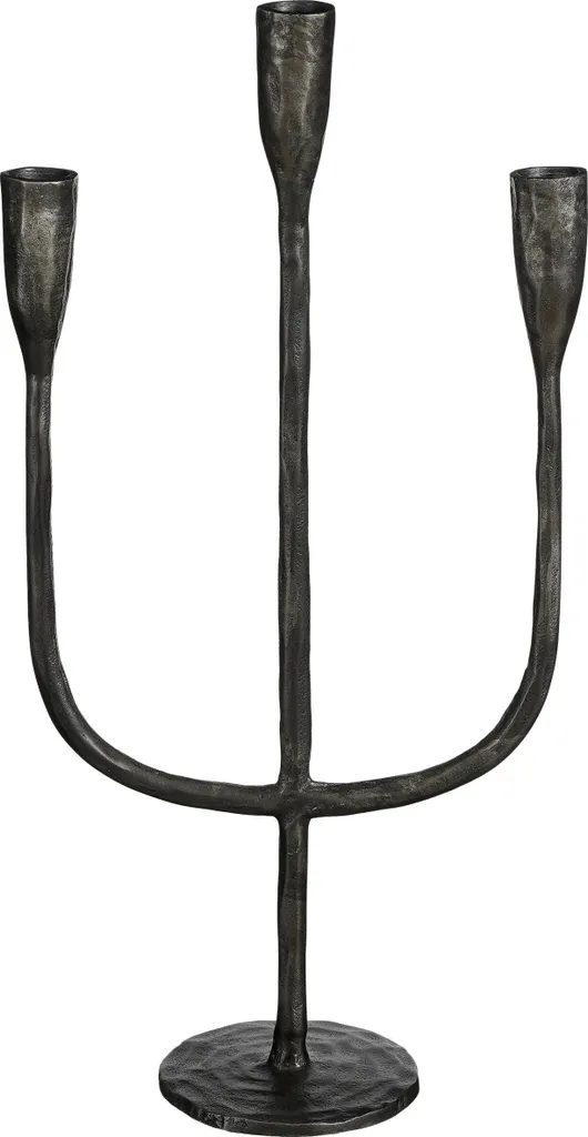 Bougeoir Centre de Table Noir Stretto Idéal pour Dîner et Fêtes 41 cm