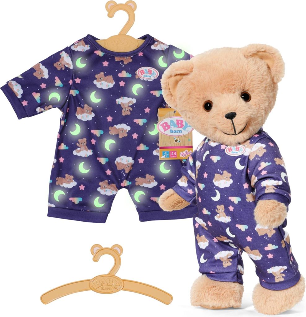 Pijama para peluche BABY born® que brilla en la oscuridad Imagen del producto 