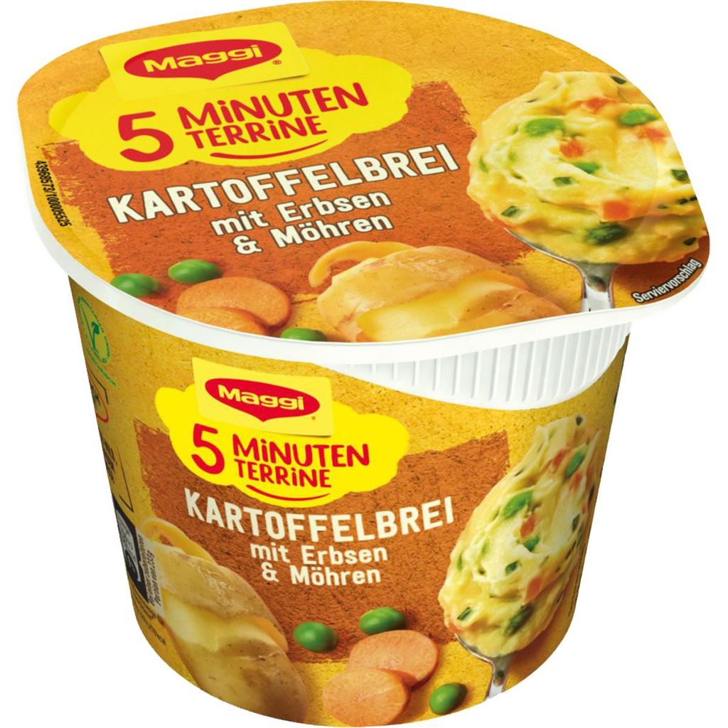 Maggi 5-minutowe puree ziemniaczane z groszkiem i marchewką Zdjęcie produktu 