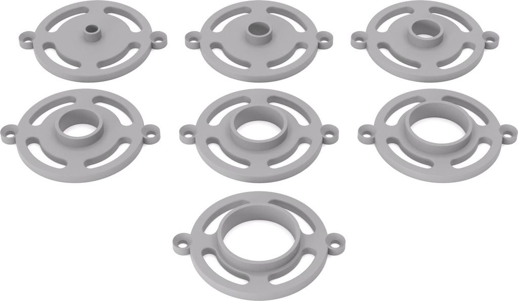 PRIWAS Kopierhülsen-Set passend für Parkside Oberfräsen und Kantenfräsen | Kopierringe passend für Parkside Fräsen - Typ B Set 1