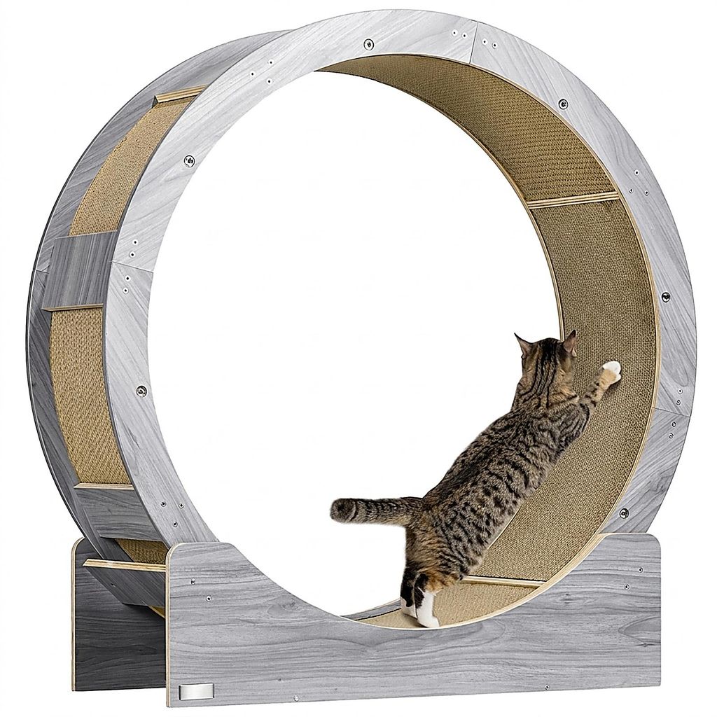 Katzenlaufrad Laufrad Katzen Bremse Kratzmatte Katzenrad gesunde Bewegung