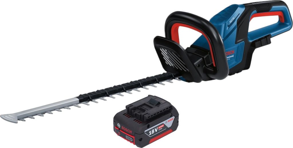 Bosch GHE 18V-50 Professional Akku Heckenschere 18 V 50 cm Brushless + 1x Akku 4,0 Ah - ohne Ladegerät