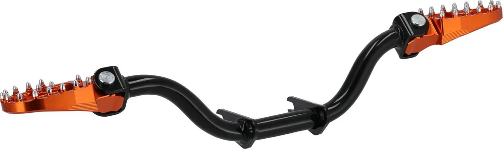 Repose-pieds pliable orange Germoto pour moto Simson S51 S70 Racing Edition