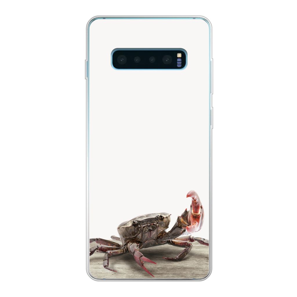 MuchoWow Handyhülle Schutzhülle Hülle für Samsung Galaxy S10 Lite Kinder - Krabbe - Meerestiere - Jungen - Mädchen - Kinder Silikon Softcase...