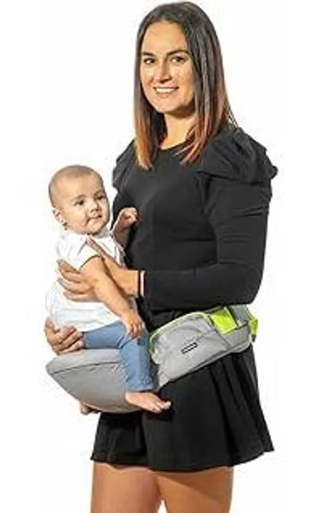 InnovaGoods - Marsupio ergonomico con 2 tasche, 3 posizioni di trasporto e facile da pulire, traspirante, antiscivolo, cotone, colorato