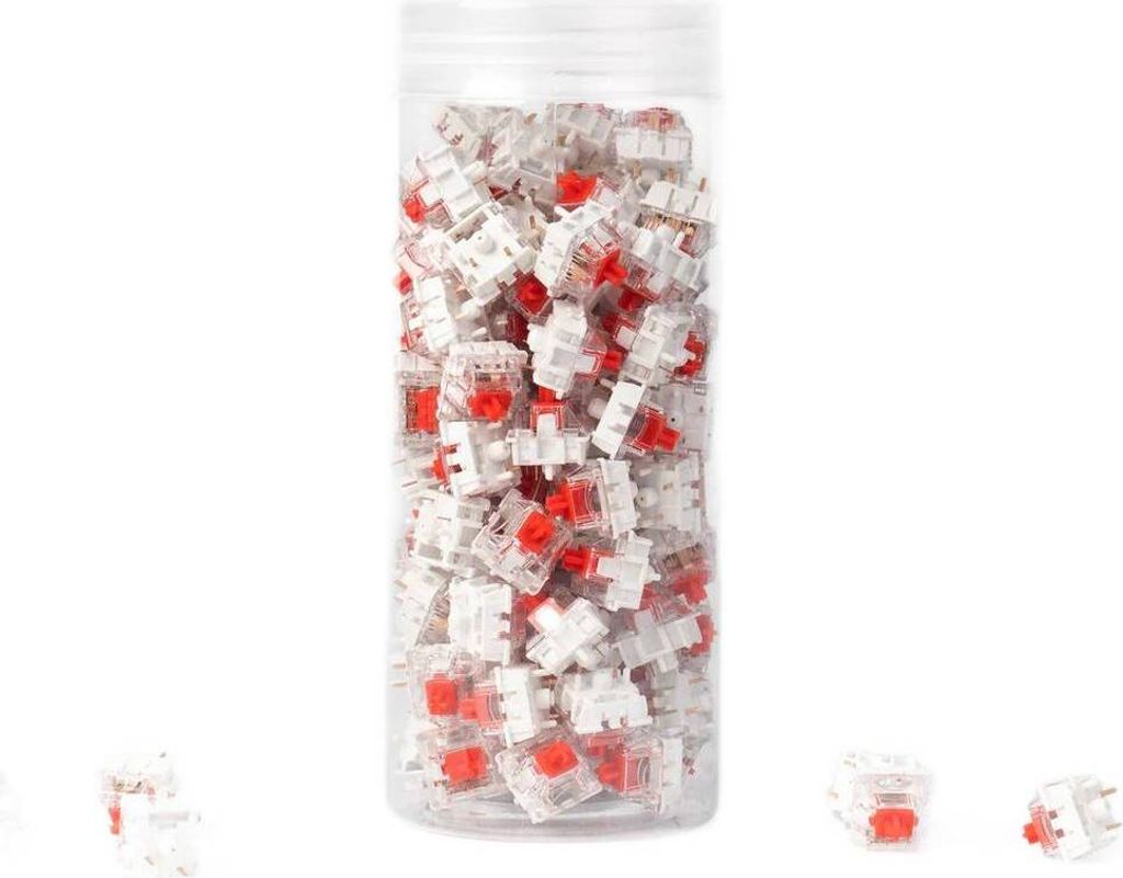 Keychron Super Switch Red Switches für Mechanische Gaming Tastatur 110 stk.( 5-Pin, MX Stem )