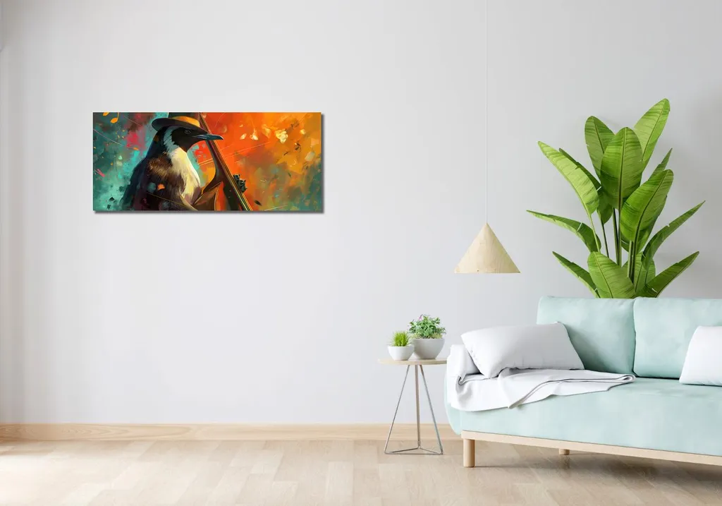 Image Pingouin Note 100x40 cm : Impression Haute Définition et Design - 2