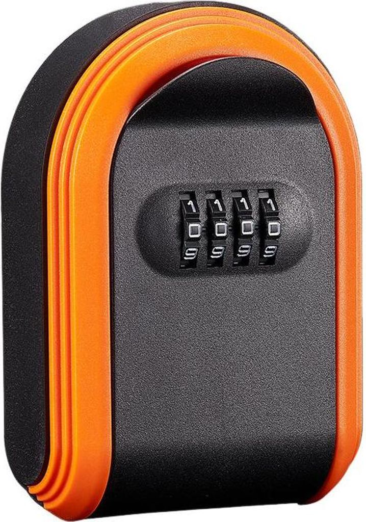 Schlüsseltresor, magnetischer Schlüsselanhänger mit Schloss, magnetischer Schlüsselkasten, versteckt unter dem Auto, sichere 4-stellige Kombina...
