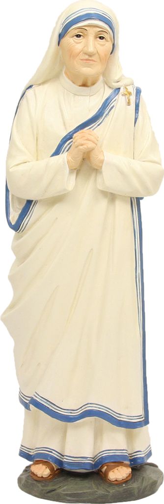 FADEDA Hlg. Mutter Teresa / Höhe:19 cm / handbemalt / detailgetreue Krippen Figuren - Weihnachten Tisch Dekoration Krippe Zubehör