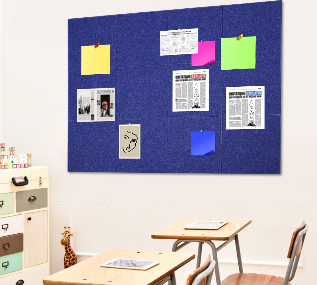 Büro Kork Bord, 12Pcs Kork Boards, Wand Bulletin Boards, Alternative Korkplatte, Blau