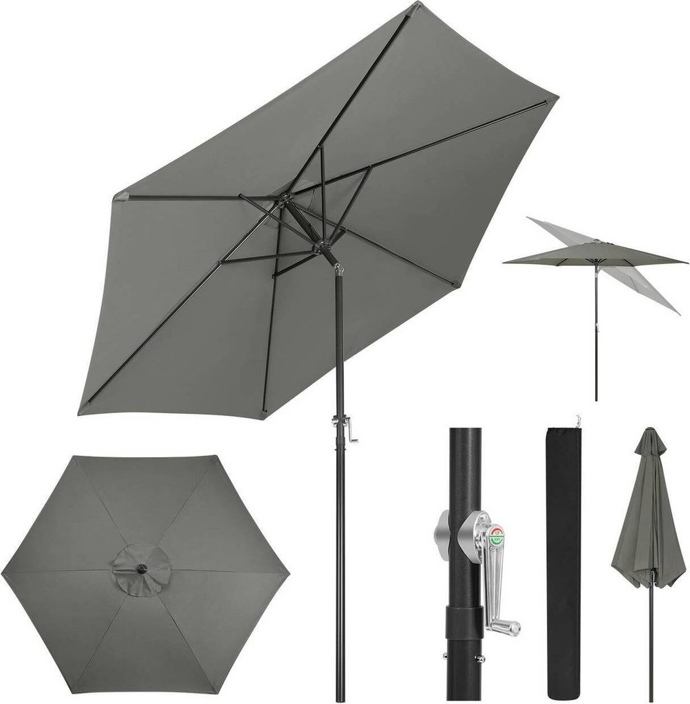 WOLTU Sonnenschirm, Strandschirm UV-beständig, 45° Produktbild 