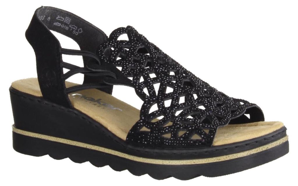 Dámské sandály Rieker 67465-00 schwarz 40 Obrázek produktu 