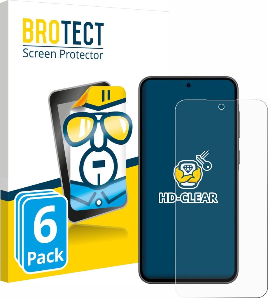 6x Für Samsung Galaxy A36 5G Enterprise Edition Schutzfolie BROTECT Displayschutz Display Schutz Folie Klar Transparent