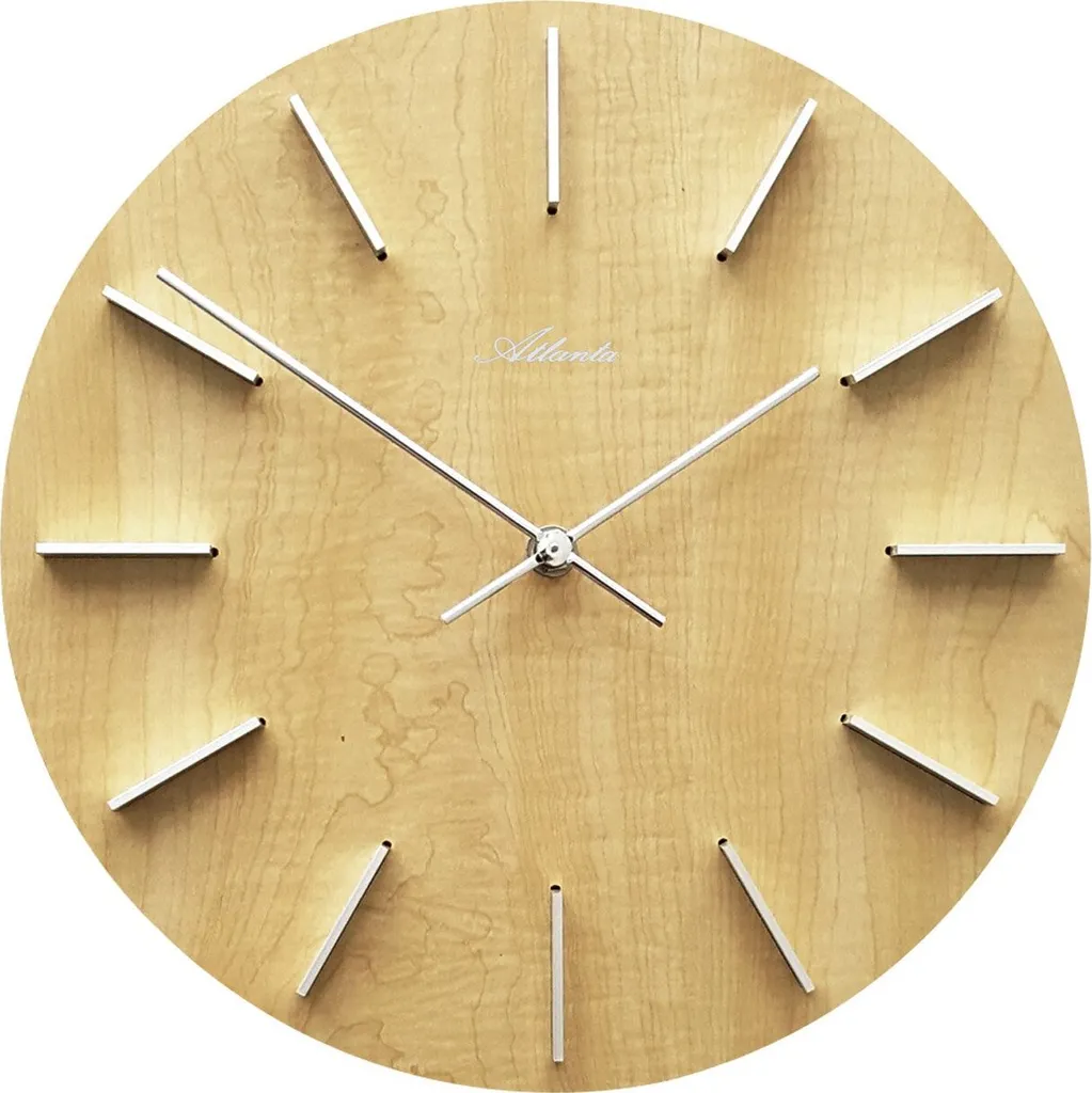 Regala un Atlanta 4419/30: Orologio da Parete in Legno Ontano