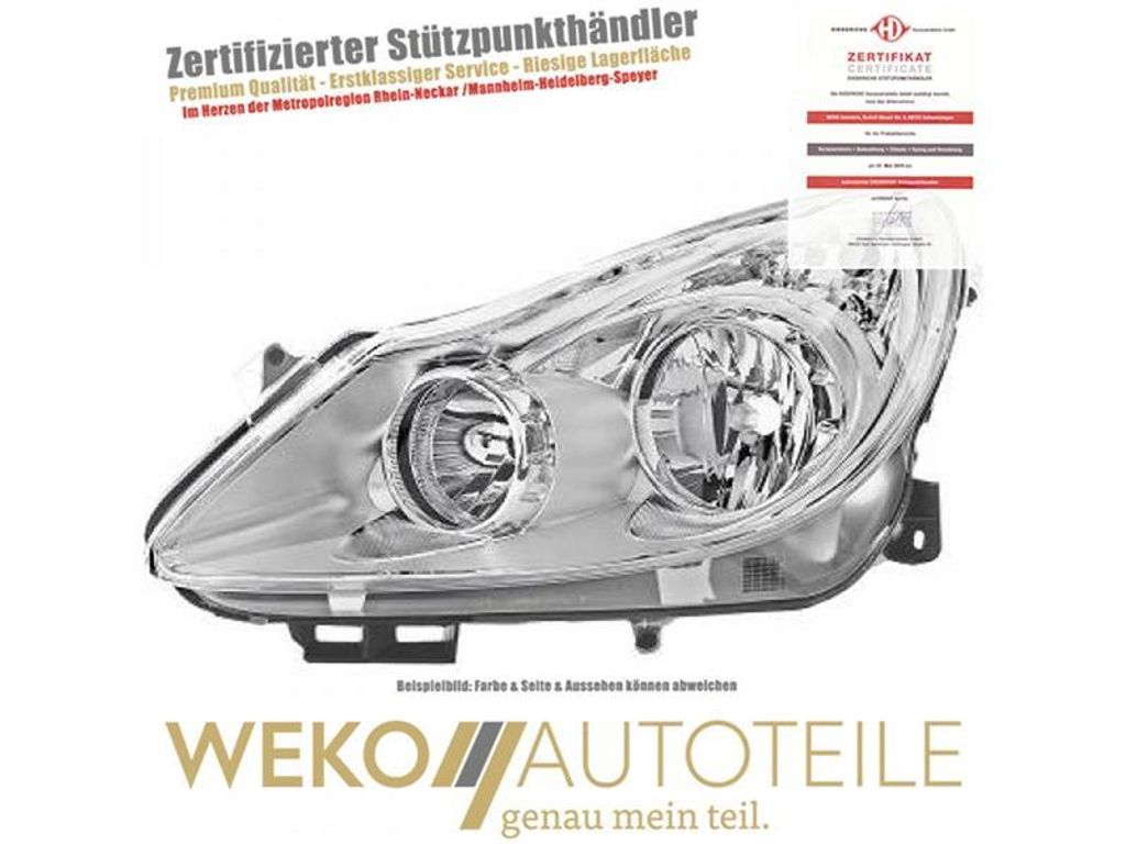 Scheinwerfer links DIEDERICHS 1814981 für OPEL