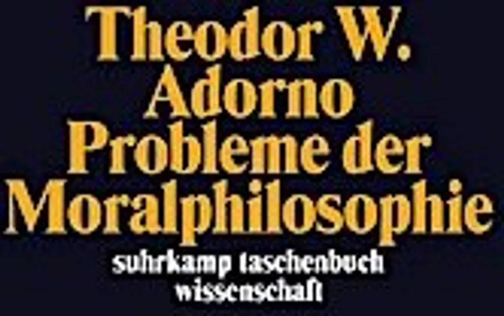 Probleme der Moralphilosophie Édition Critique avec Notes et Index