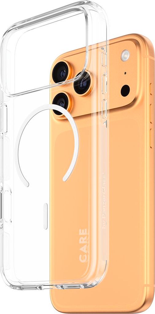 Panzer Glass, Stoßfeste MagSafe-Hülle für iPhone 17 Pro Max, Transparent