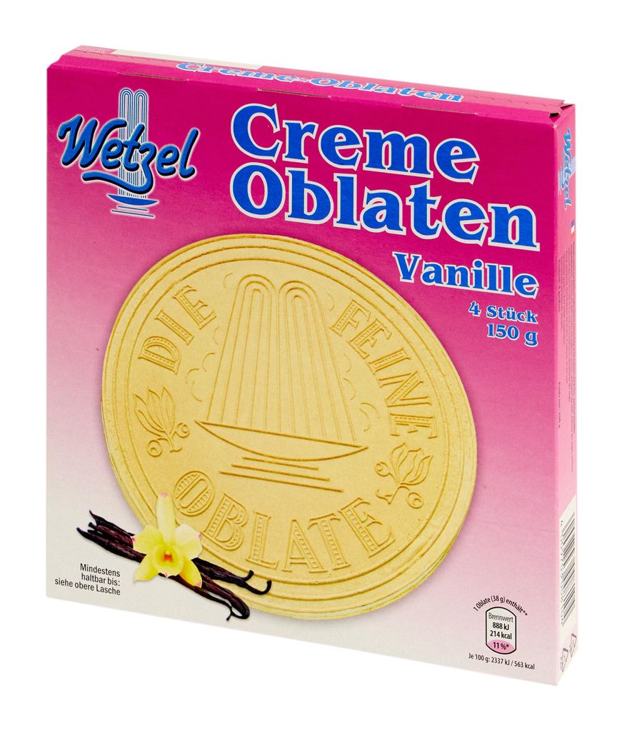 Wetzel Creme Oblaten Vanille 150g Produktbild 