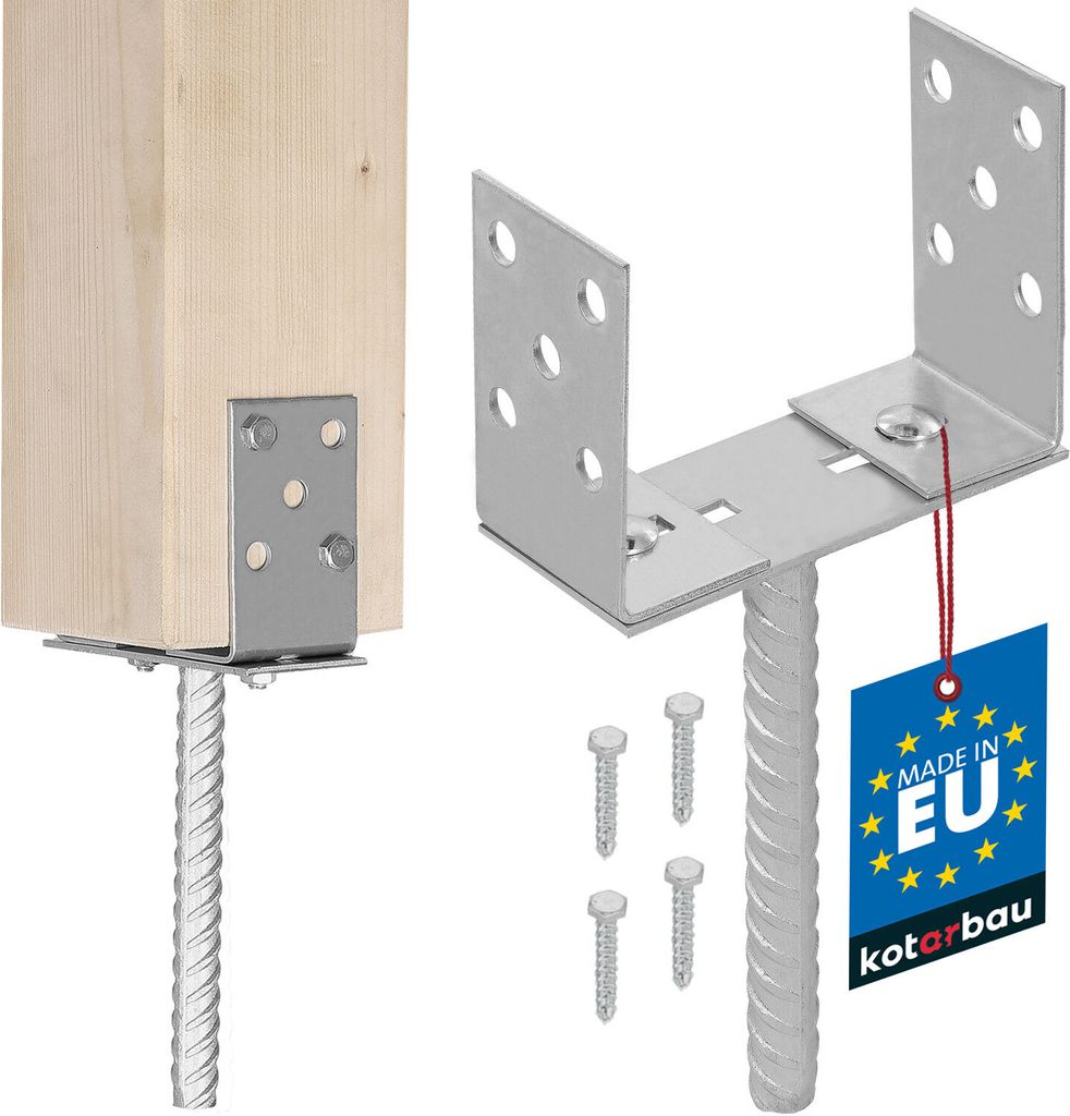 KOTARBAU® U-stĺpik s nastaviteľnou šírkou 0-165 mm na Obrázok produktu 