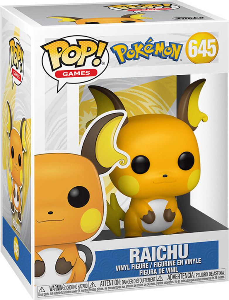 Pokemon POP! Games Vinyl Figur Raichu (EMEA) 9 cm Produktbild 7