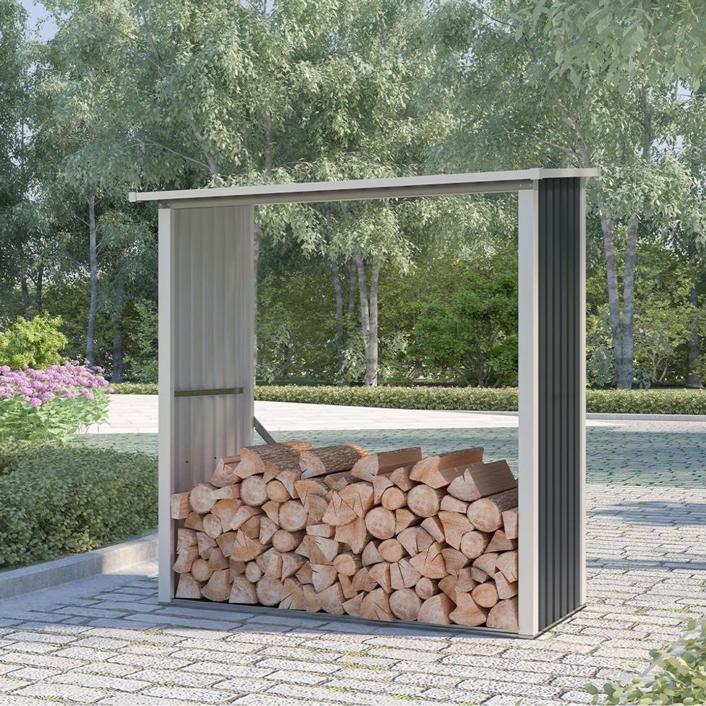 Holzhütte für den Garten aus Metall 182x89x190cm Vipiteno