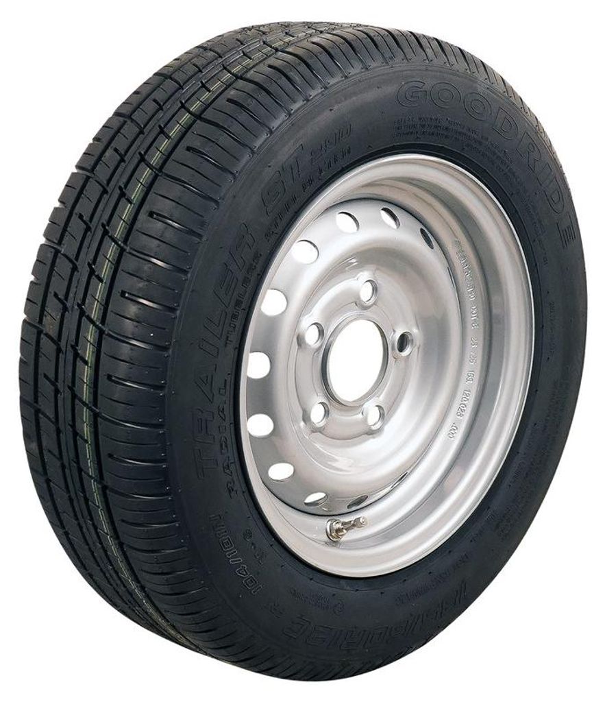 Rad + Reifen 185/60 R12C Zoll + 5½J x 12H2 Goodride 67/112/5