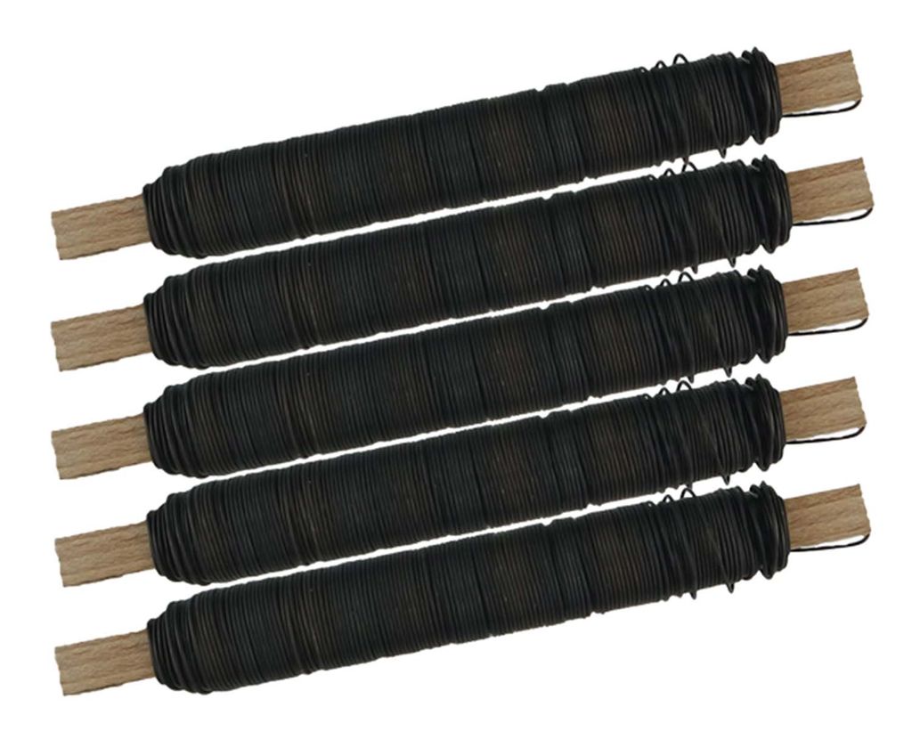 APACALI Blumendraht-Set 24 Rollen – Grüner Wickeldraht 0,7 Mm X 35 M Pro Rolle – Biegsam, Rostfrei & Reißfest – Perfekt Für Blumenarrangements, Kränze & DIY-Bastelprojekte