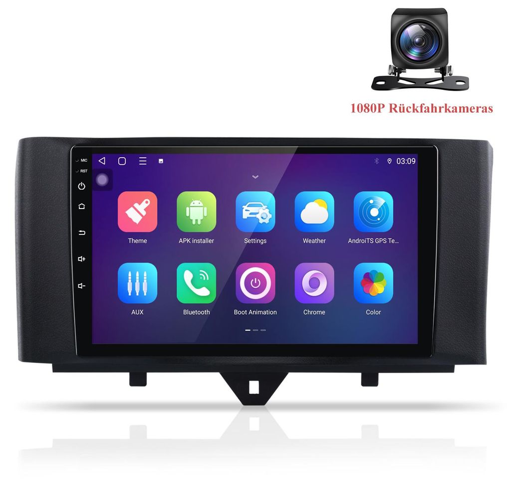 Autoradio Android con telecamera posteriore per Smart Immagine del prodotto 