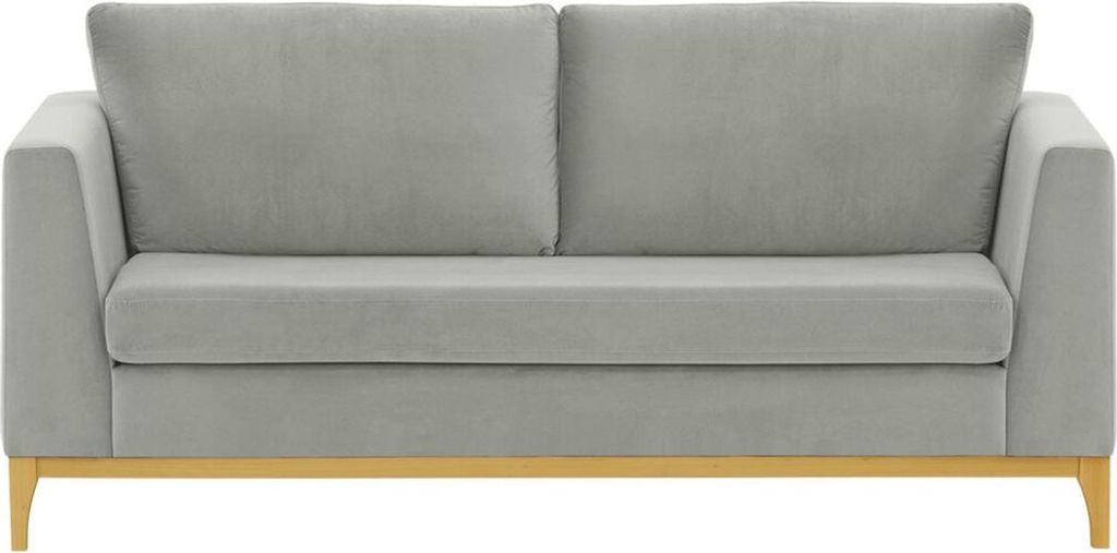 SLF24 - 2,5-Sitzer-Sofa Gosena Wood - hellgrau - Velluto 15