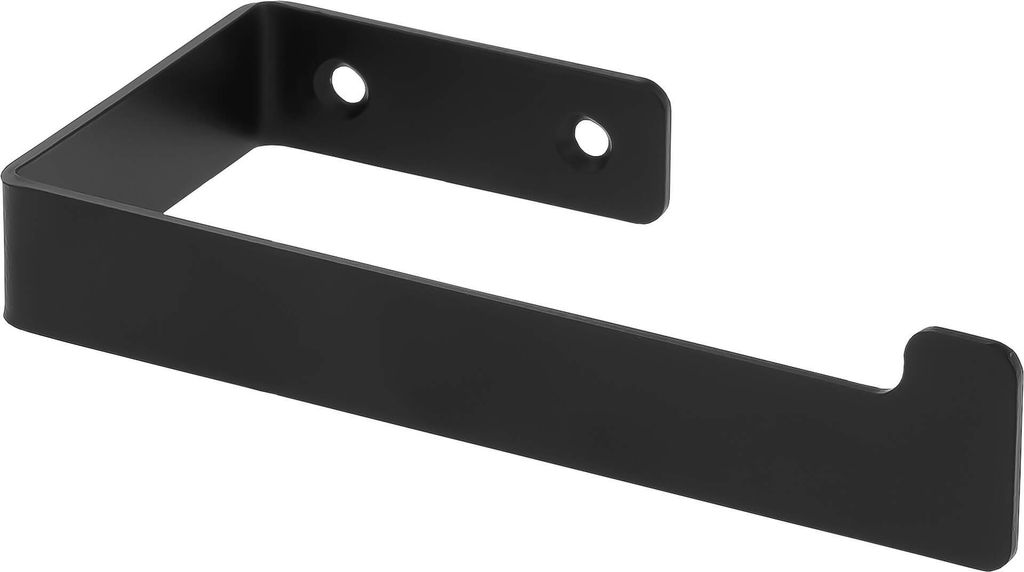 Wandmontierter Toilettenpapierhalter, Schwarz, Stahl, 160 mm, Deante