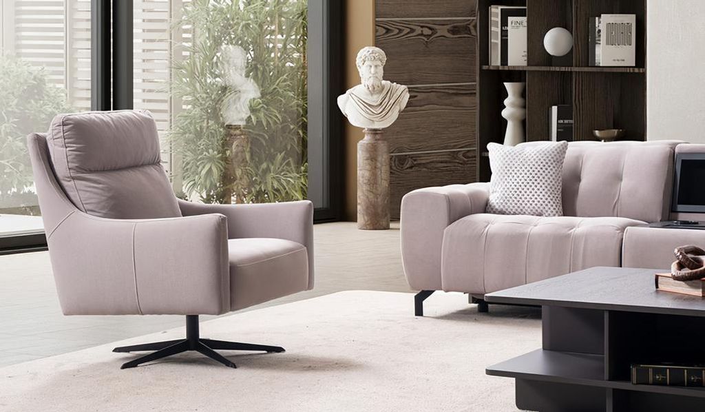 Design Modern Sessel Polstermöbel Einrichtung Luxus Sitzer Wohnzimmer Neu