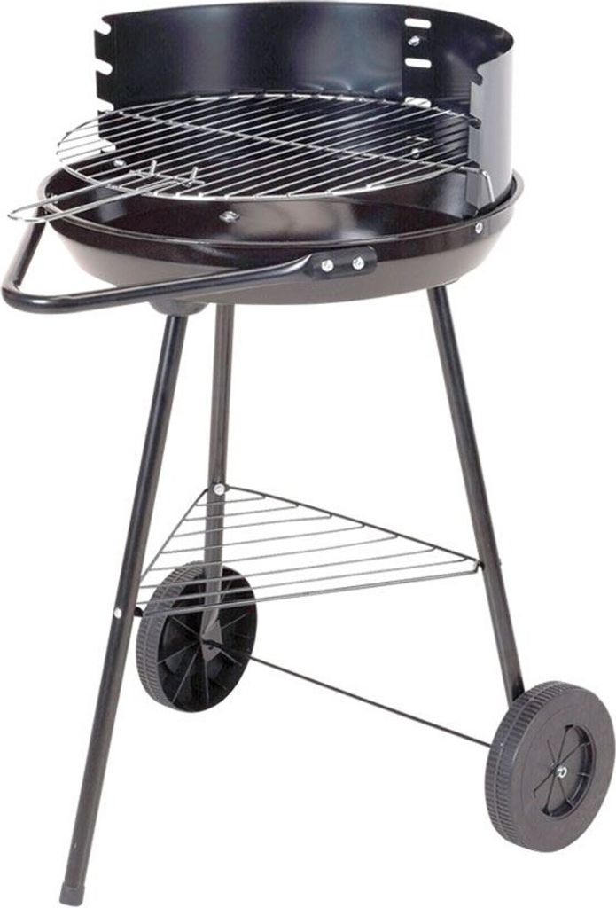Metall Holzkohle Grill Rundgrill Grillwagen 70cm Standgrill Produktbild 