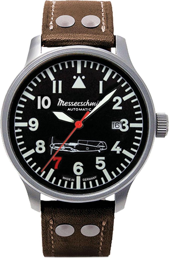 Messerschmitt Flieger Rote 7 Automatik Herrenuhr Produktbild 