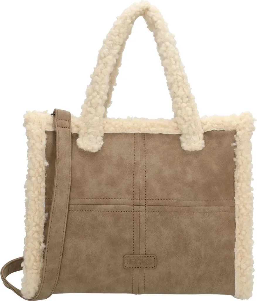 Petit sac à main Beagles Laredo taupe en similicuir avec bandoulière