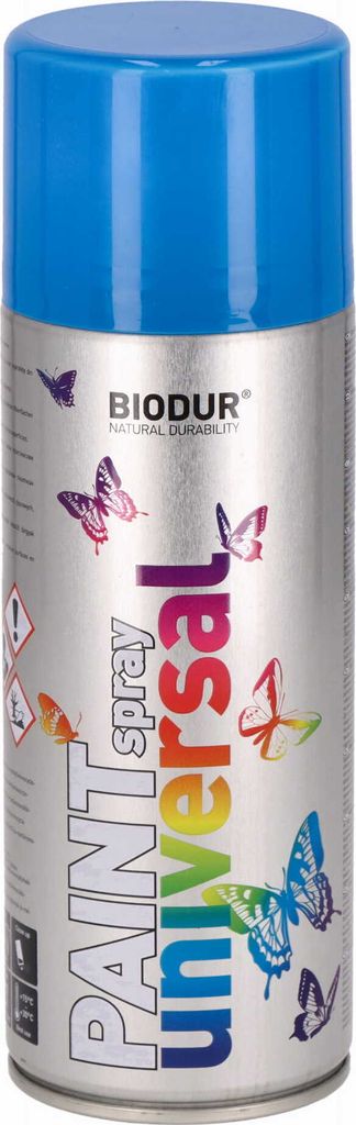 Biodur | Sprühlack - Blau (RAL 5015) - 400ml, Sprühfarbe, Lackspray, Universal - Betonfarbe, Sprühlacke für Holz, Metall, Glas