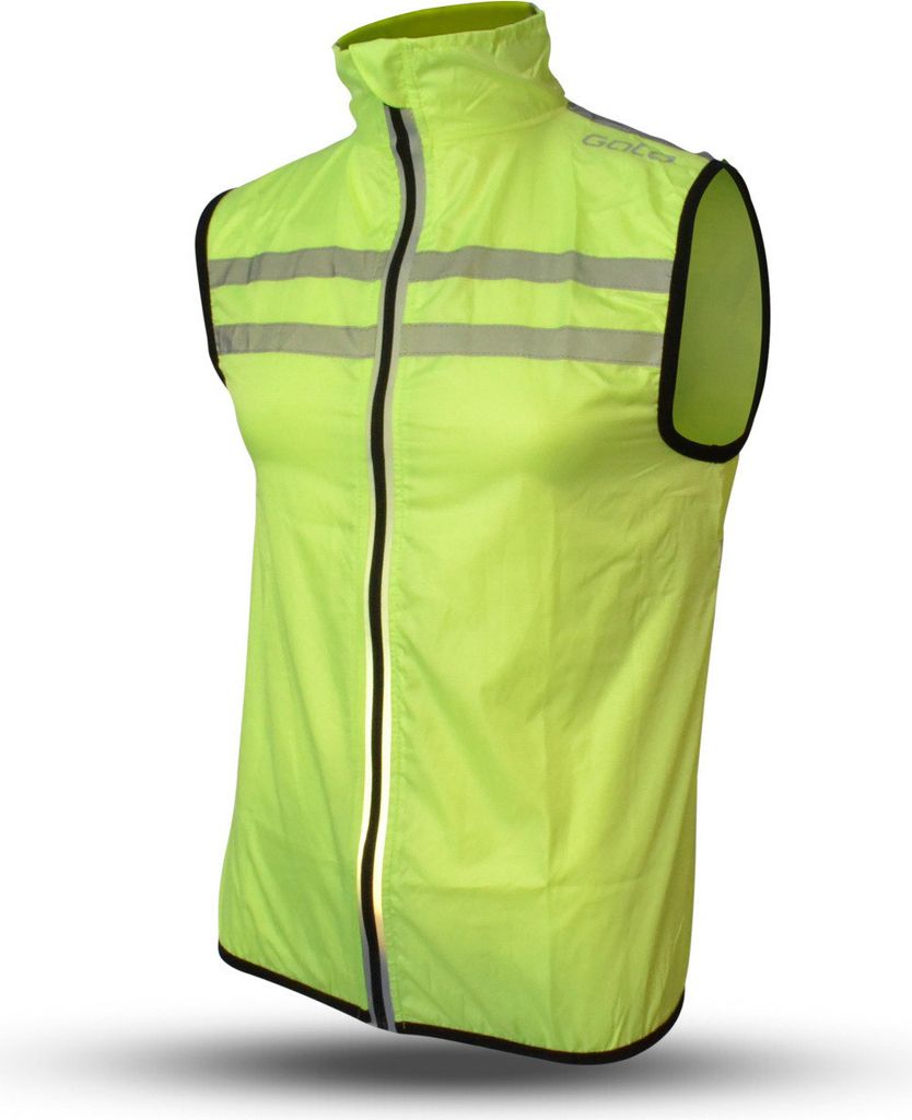 GATO Wind Breaker Mesh Weste USB LED neeongeel Größe xs