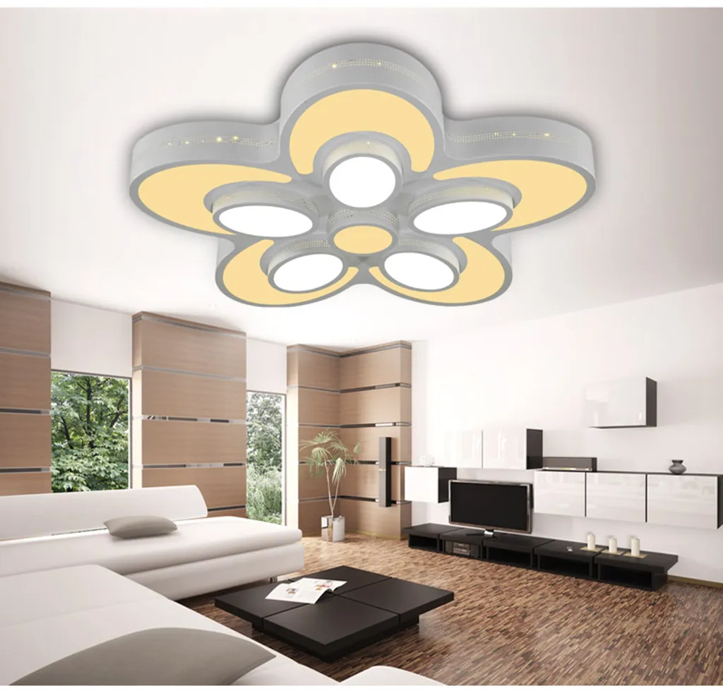 Éclairage Plafonnier LED salon et chambre avec télécommande pratique - 3
