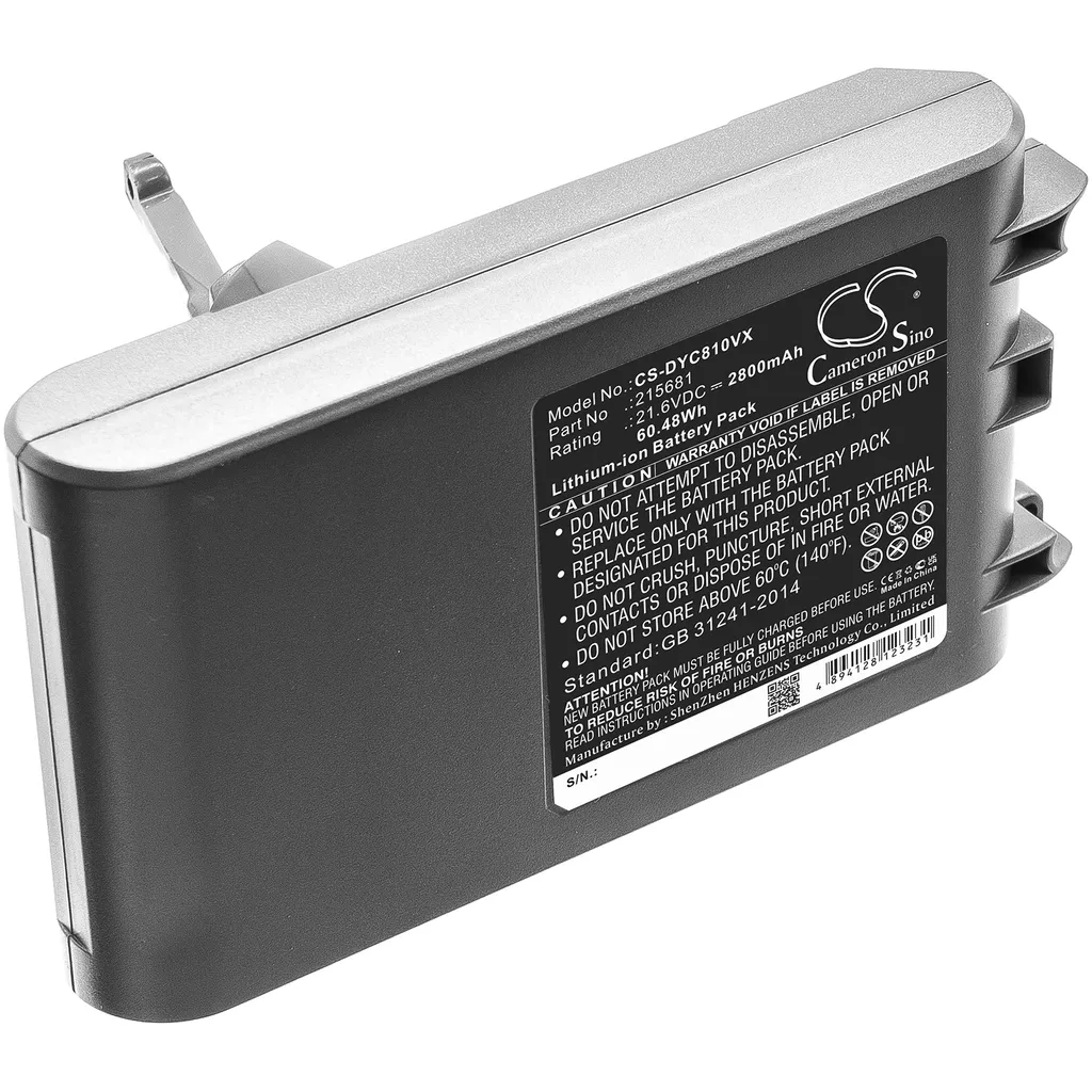Batterie Dyson V8 Fluffy haute capacité remplacement cellule 215681
