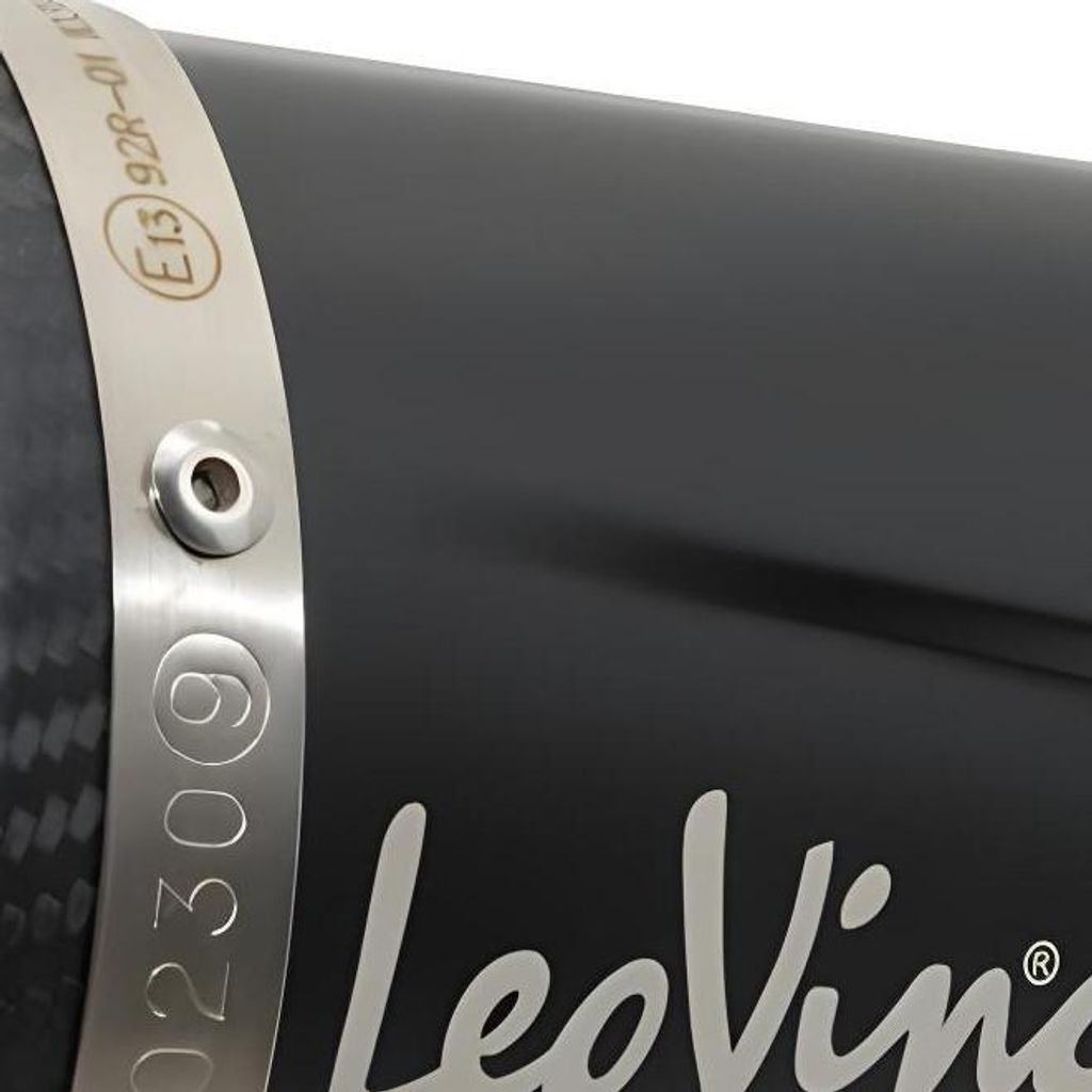 Endschalldämpfer LeoVince Auspuff-Ersatzteil, schwarz, Ø 50mm 370mm für LV ONE EVO