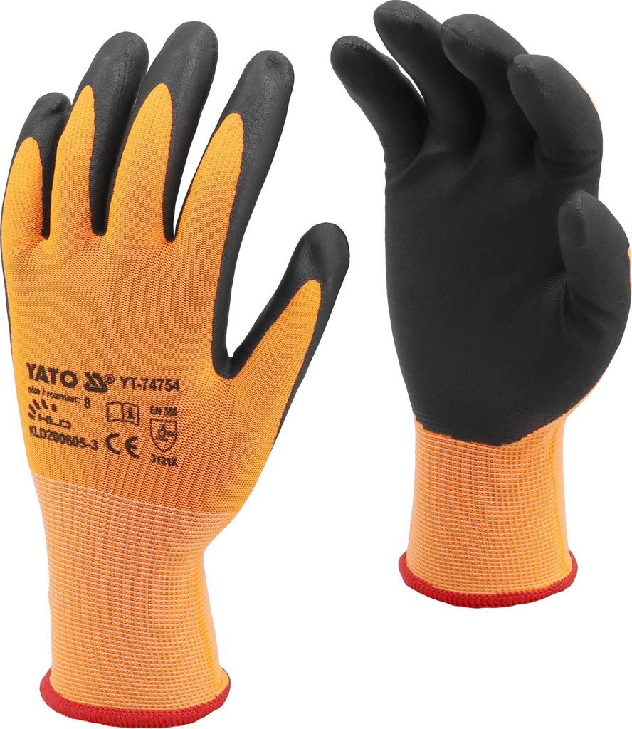 Arbeitshandschuhe, Nylon, Nitril für Touchscreen Gr. 10/XL