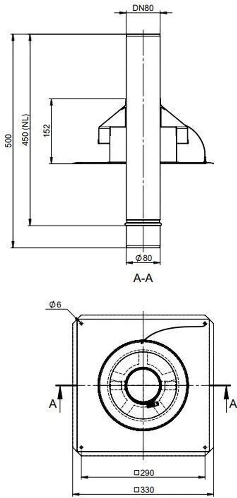 Kit débouché PolyTop DN80 Atec en inox résistant haute température - 2