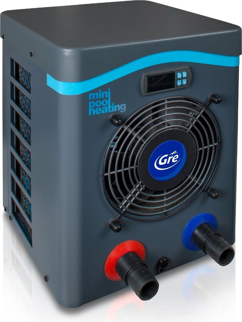 Gre HPM20 - Mini-Wärmepumpe für Aufbau-Pool bis zu 20 m3, grau