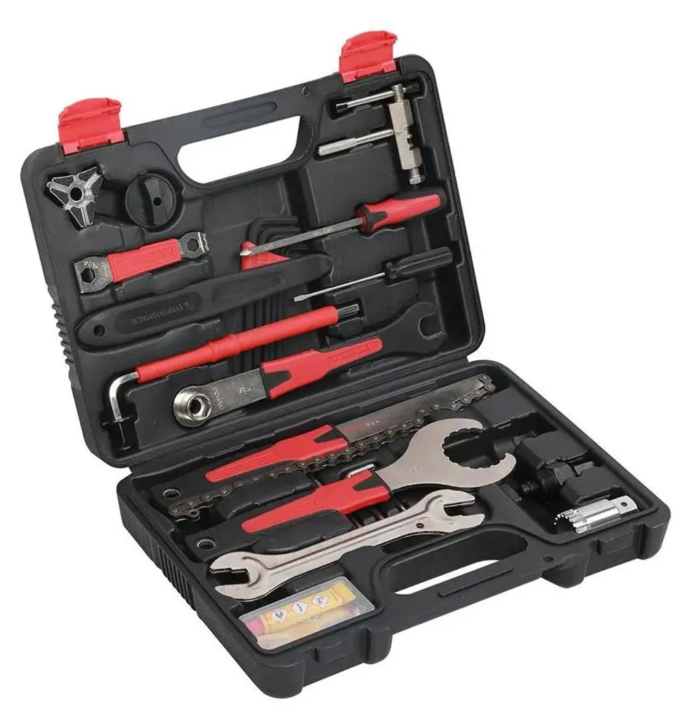 Kit outils vélo anti-panne avec dérive-chaîne pour réparer sur la route